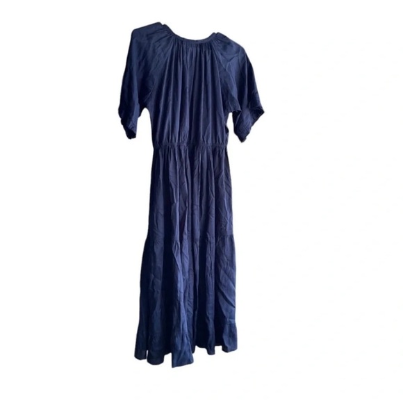 NAUDIC Navy MIDI Short Sleeves Dress Size 10 - Picture 13 of 14